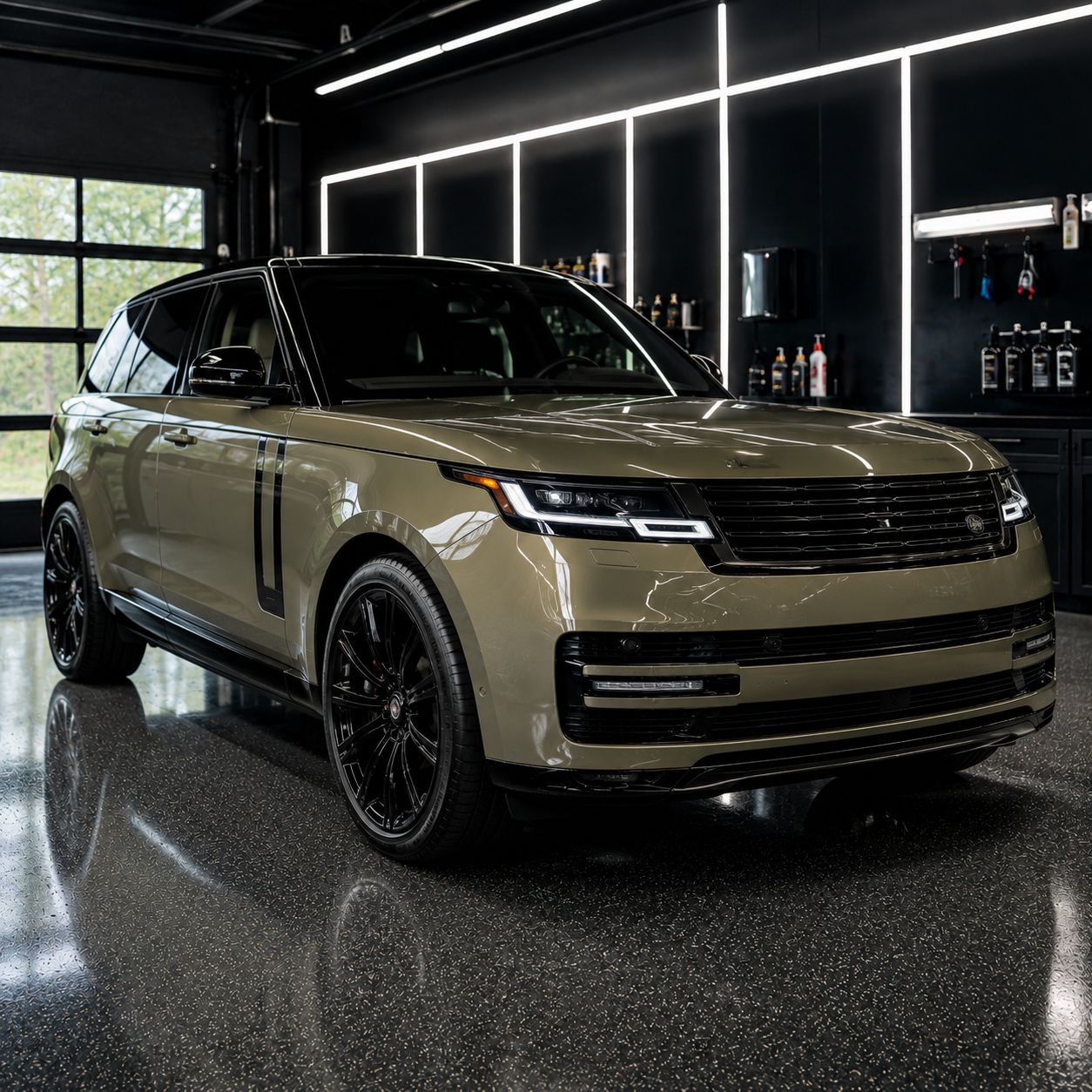 Representative image of a Giola Green luxury SUV after a complete professional interior and exterior auto detail